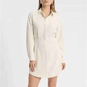 Express Long Sleeve Mini Portofino Shirt Dress Size Women’s Medium